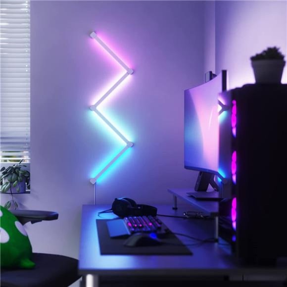 Lines Smart RGBW 16M+ Color LED Dimmable Gaming 90 Degree Smarter Kit (4 Lines) - Picture 3 of 7